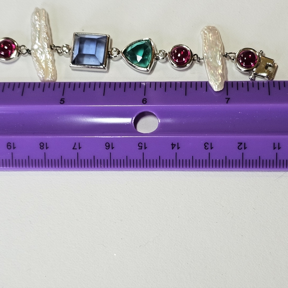 Genuine Ross Simons Bracelet in Sterling Silver. - Picture 4 of 7